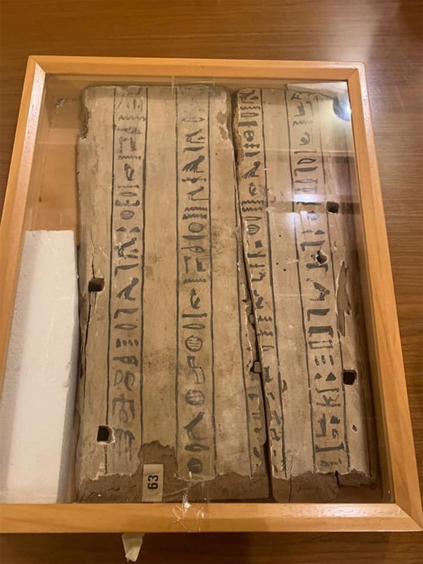 Egypt Obtains part of a Sarcophagus that was Stolen from Italy