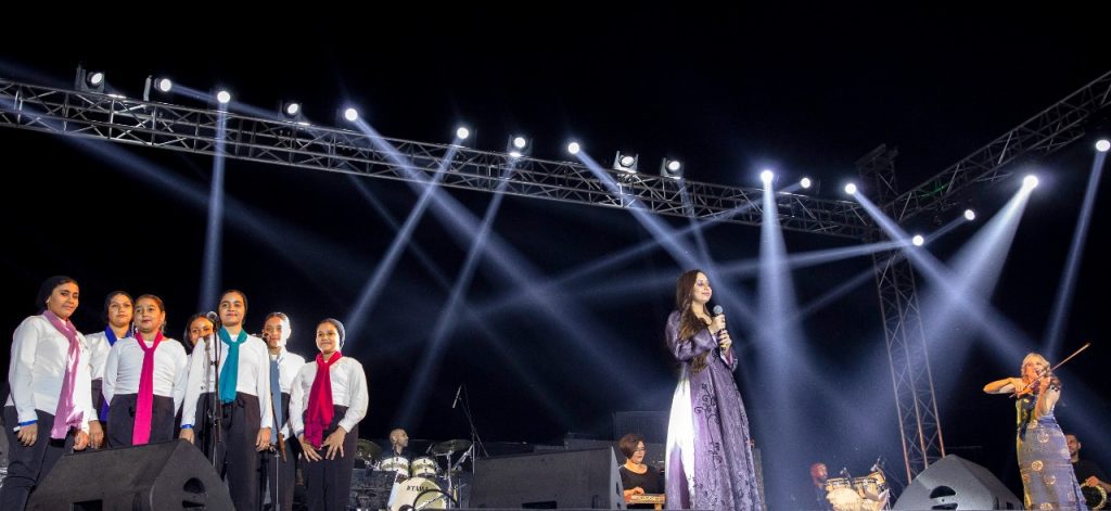 International and Egyptian top artists<br>create musical magic at the foot of the pyramids